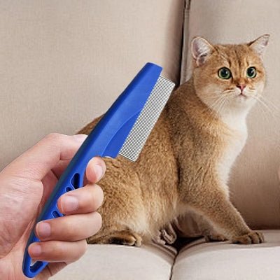 Brosse Chat - CatSheddingHairComb™ - Bleu - Chattouilles