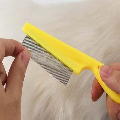 Brosse Chat - CatSheddingHairComb™ - Jaune - Chattouilles