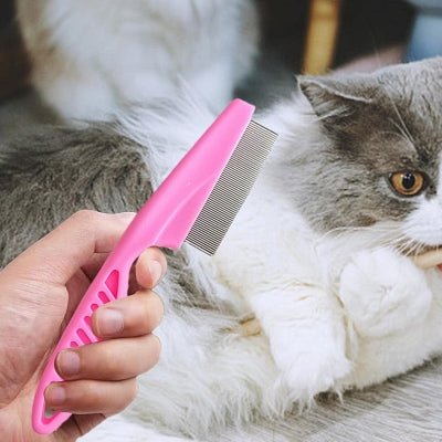 Brosse Chat - CatSheddingHairComb™ - Rose - Chattouilles