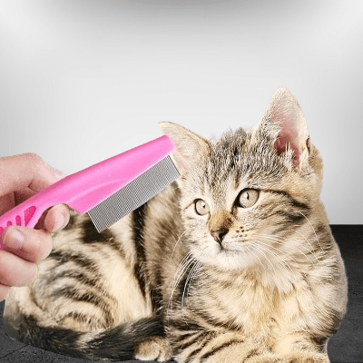 Brosse Chat - CatSheddingHairComb™ - Rose - Chattouilles