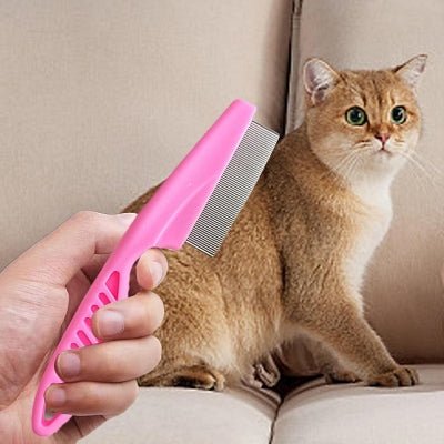 Brosse Chat - CatSheddingHairComb™ - Rose - Chattouilles
