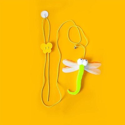 Jouet Chat Interactif - JumpPaw™ - Libellule - Chattouilles
