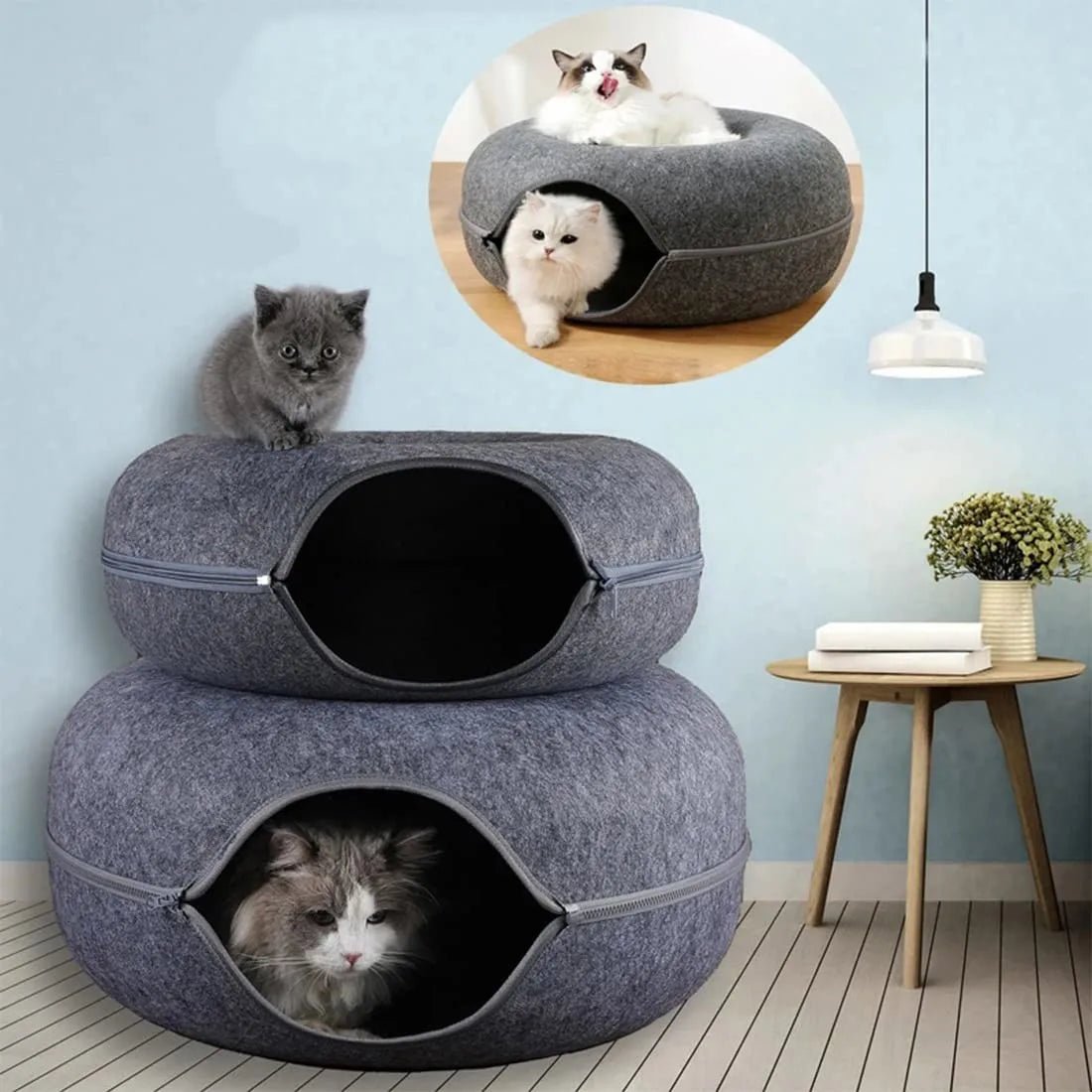 Lit pour Chat - ChatCondo™ - Gris Foncé - Chattouilles