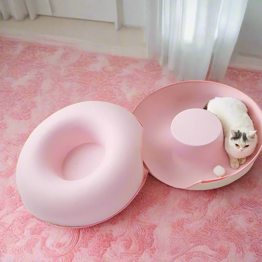 Lit pour Chat - ChatCondo™ - Rose - Chattouilles